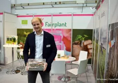 Thijs Kraaijeveld with Fairplant, a supplier of young plants. Last year, the company opened a new lab.